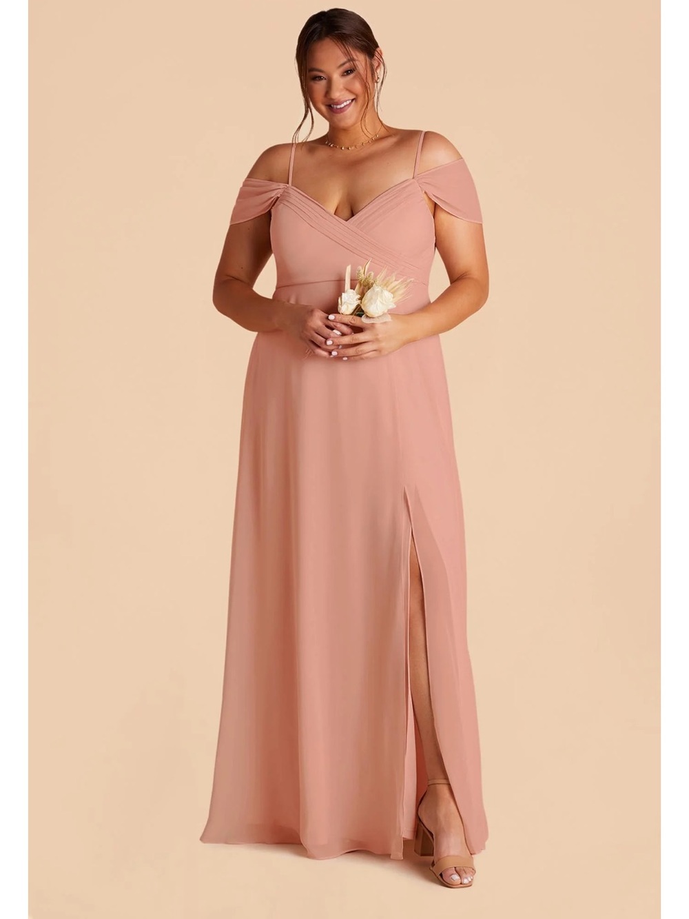 Birdy Grey Dusty Rose Spence Chiffon Dress
